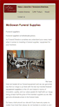 Mobile Screenshot of mcgowanfuneralsupplies.com